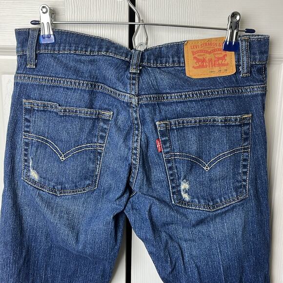 Levi’s 511 Slim Jeans Distressed Dark Blue 29 - Picture 9 of 12